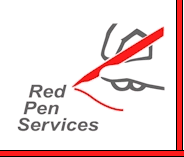 Graphic: Red Pen Services: Editing services in the Ottawa area